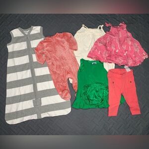Burt's Bees Baby Gray and White Striped Sleep Sack Bundle